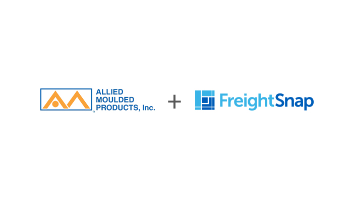 Allied Moulded Products logo and FreightSnap logo side by side.