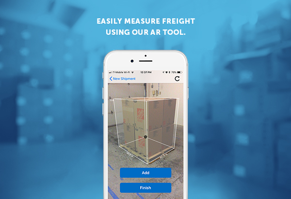 FS Mobile AR Measure screen